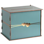 Bryllupspengeboks Celadon/Guld