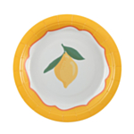 Citron Paptallerkener Gul