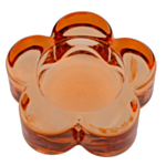 Blomst Glas Fyrfadsstage Orange