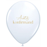 Årets Konfirmand Balloner Hvid