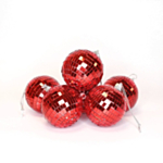 Diskokugler Rød 8 cm