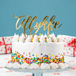 Tillykke Kagetopper Guld