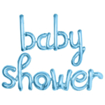 Babyshower Folieballoner Lyseblå