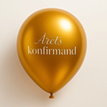Årets Konfirmand Balloner Guld