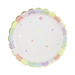 Pastel Tallerkener Regnbue