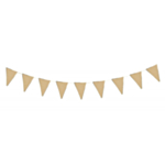 Vimpelguirlande Kraft/Guld