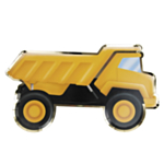 Byggeplads Dumper Paptallerkener