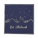 Eid Mubarak Servietter Mørkeblå