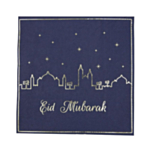 Eid Mubarak Servietter Mørkeblå