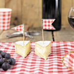 Ternede Picnic Vimpelflag Kagepinde