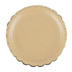 Paptallerkener Kraft/Guld