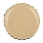 Paptallerkener Kraft/Guld