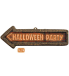 3D Halloween Skilt