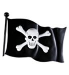 Plastik Piratflag