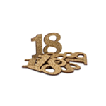 18 Års Bordkonfetti Guld
