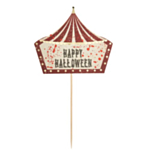 Happy Halloween Cirkustelt Kagetopper