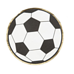 Fodbold Servietter Sort/Hvid Guldkant