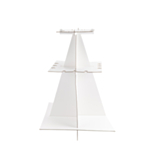 Champagneglas Pyramidestand Hvid