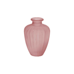 Rillet Glasvase Rosa