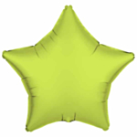 Neon Stjerne Folieballon Gul