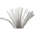 Chenille Piberensere Hvid