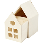 Hus Dekoration Træ Beige