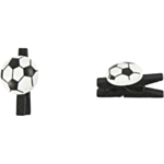 Fodbold Træklemmer Sort