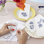 Broderede Stofservietter, DIY