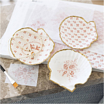 DIY Decoupage Muslingeskåle Lyserød