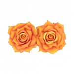 Kunstige Nymphea Roser Orange