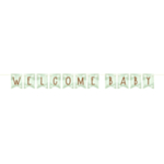 Welcome Baby Banner Støvet Grøn
