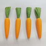 Gulerod Dekorationsfigurer Orange