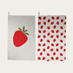 Strawberry Viskestykker Grå/Rød