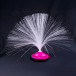 Fiberoptisk UFO-Lampe Lyserød