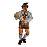 Oktoberfest Bayersk Mand Vægdekoration