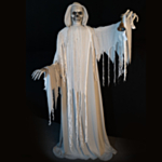 Bevægende Grim Reaper Med Klokke