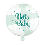 Hello Baby Folieballon Grøn