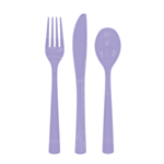 Plastikbestik Lavendel