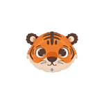 Tigerhoved Folieballon