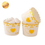 Hjerte Cupcakeforme Guld