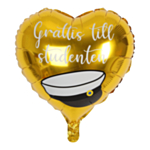 Grattis Till Studenten Folieballon Guld