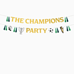 The Champions Party Fodbold Guirlander Grøn/Guld