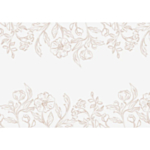 Blomstret Bordløber Beige