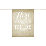 Here Comes The Bride Juteskilt