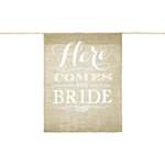 Here Comes The Bride Juteskilt