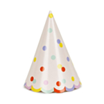 Konfetti Partyhatte Beige
