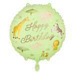 Happy Birthday Safari Folieballon
