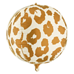 Gepardplettet Kugle Folieballon