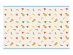 Frugtmotiv Papirdug Beige