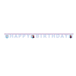 Frozen® Happy Birthday Papirbanner Lyserød
